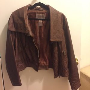 American Rag Brown Faux Leather Jacket